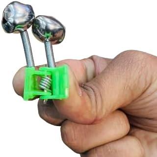Clip-On Fishing Bell Alert: Pack Of 6 Twin Ring Rod Tip Bite Alarms