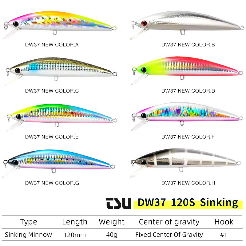 TSURINOYA HEAVY MINNOW 120S 40G