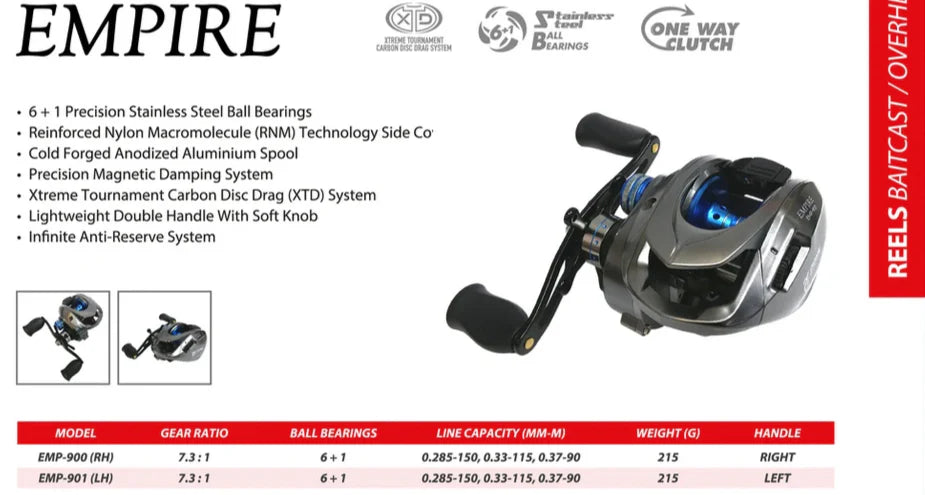 PIONEER EMPIRE BAITCASTING REEL