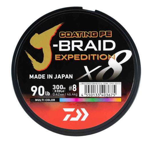 Daiwa J-Braid X8 Expedition multi color 300M